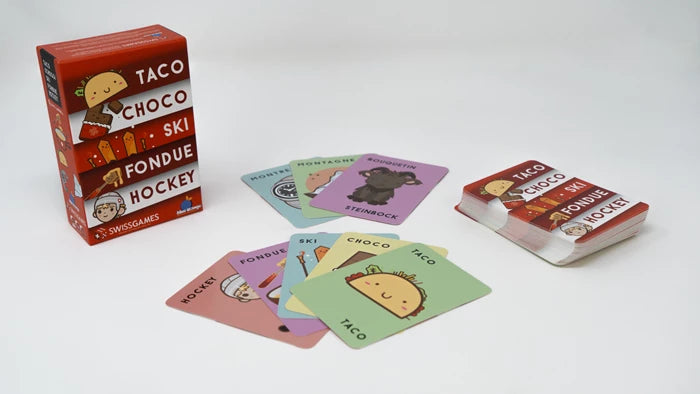 Blue Orange Taco Schoggi Ski Fondue Hockey