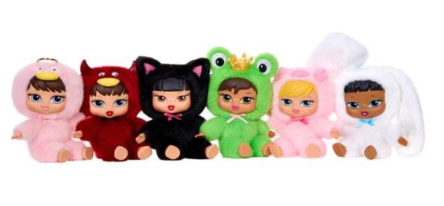 Porte-clés en peluche Bratz Bratziez Iconz Seriez (paquet unique)