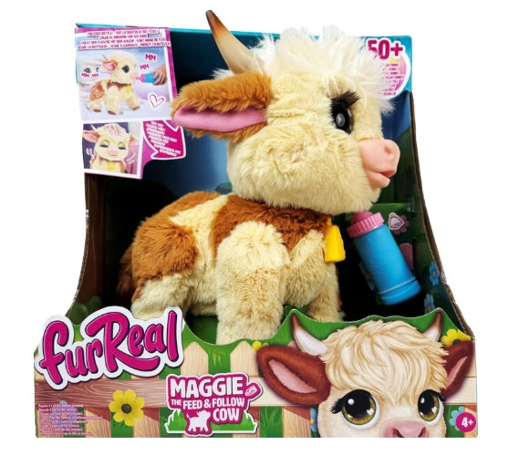 FurReal Maggie The Feed & Follow Cow