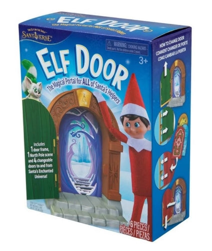 Elf on The Shelf Magische Tür mit Nordpol-Szene & 4 Austauschbaren Türen