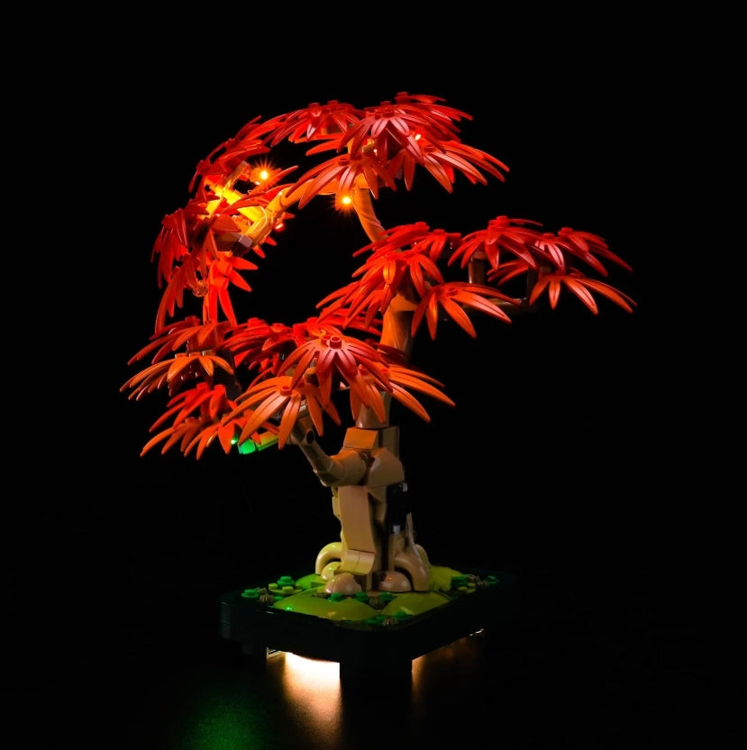 BrickBling LED Licht Set für LEGO Japanischer Roter Ahorn - Bonsai-Baum (10348)