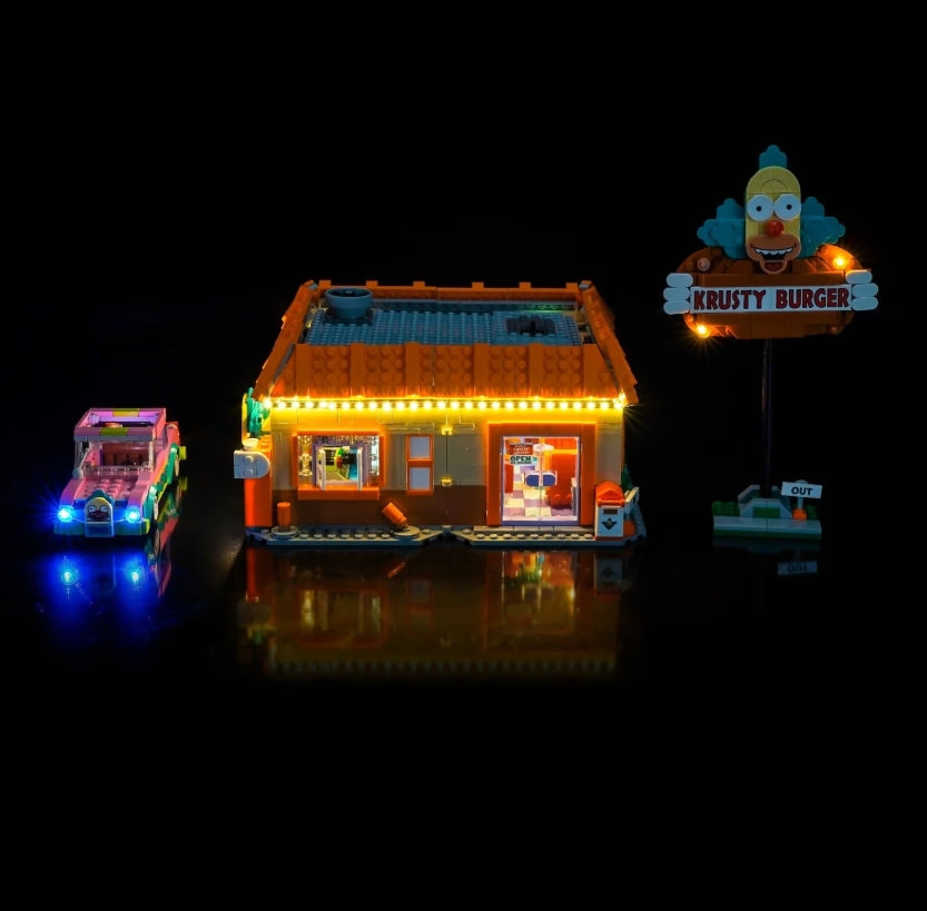 BrickBling LED Licht Set für LEGO The Simpsons™: Krusty Burger (10352) inkl. Fernbedienung