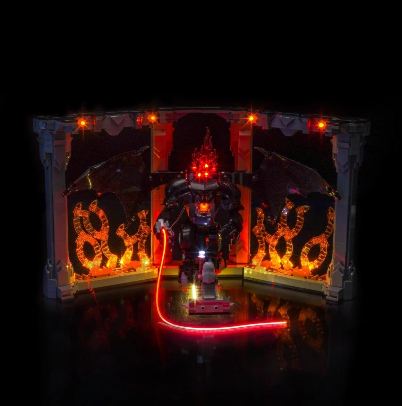 BrickBling LED Licht Set für LEGO Der Herr der Ringe: Balrog™ Bücherstütze (10367)