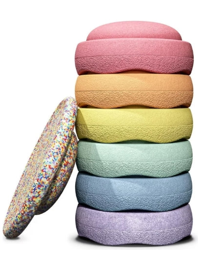Stapelstein®Rainbow pastel bundle 6 + 1