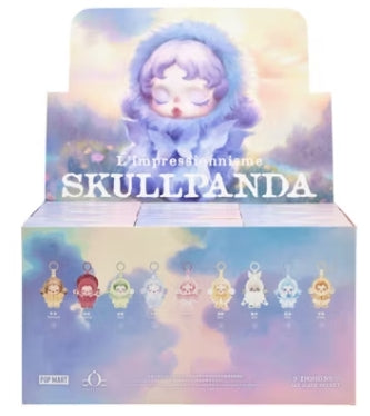 Pop Mart „L'impressionnisme“ -Plüschpuppenetui aus der Serie SkullPanda (Einzelpack)