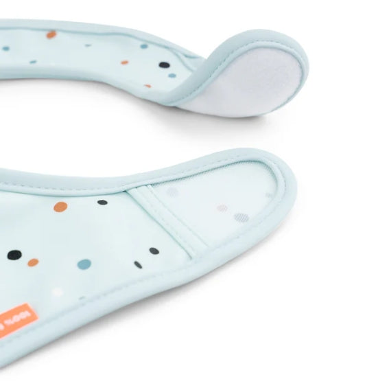 Done by Deer Lätzchen mit Klettverschluss 2er Pack Elphee Blau