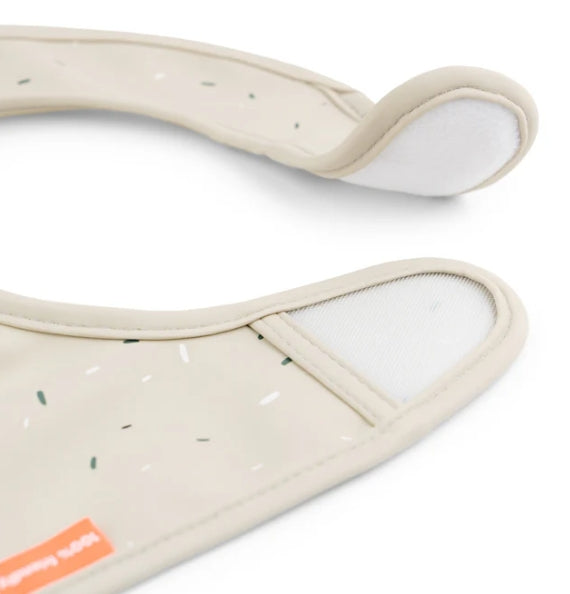 Done by Deer Lätzchen Klett-Lätzchen 2er Pack - Lalee - Sand