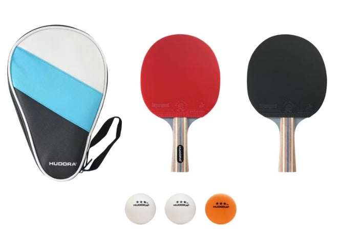 Hudora Tischtennisset Tournament rot/schwarz