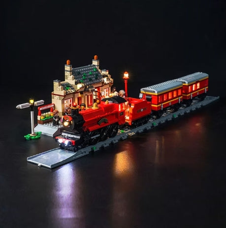 BrickBling LED Licht Set für LEGO Hogwarts Express & der Bahnhof von Hogsmeade (76423) inkl. Fernbedienung