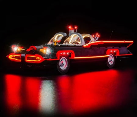 BrickBling LED Licht Set für LEGO Batman: Batmobil aus der 60er-Jahre-Fernsehserie (76328) inkl. Fernbedienung