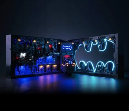 BrickBling LED Licht Set für LEGO Bathöhle Schaukasten (76252) inkl. Fernbedienung