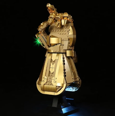 BrickBling LED Licht Set für LEGO Avengers: Infinity Handschuh (76191) inkl. Fernbedienung