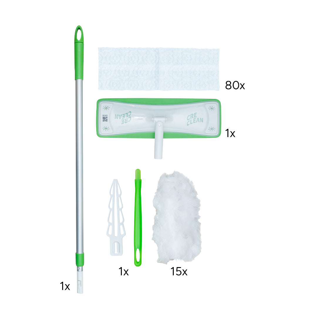 CREaCLEAN Bodenwischer & Staubwischer Starterkit Dry XL