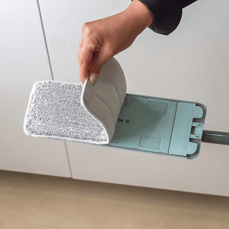 CREaCLEAN CleanAqua – Ersatzpads Mikrofaser Universal Wischbezug, 2er Set