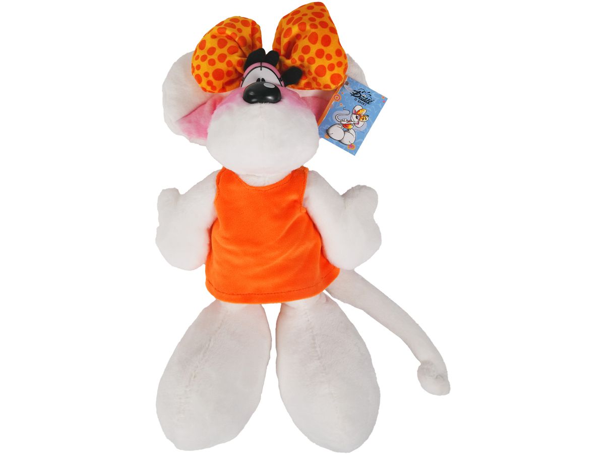Diddl Plüschtier Diddlina im orangefarbenen Kleid 30 cm