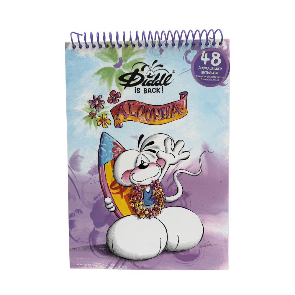 Diddl Malbuch A4 lila