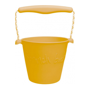Scrunch Bucket - Silikon Eimer Gelb