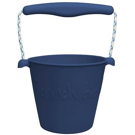 Scrunch Bucket - Silikon Eimer Dunkel Blau