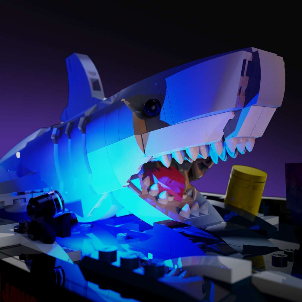 LMB 2.0 LED Licht für LEGO Ideas Der weisse Hai 21350