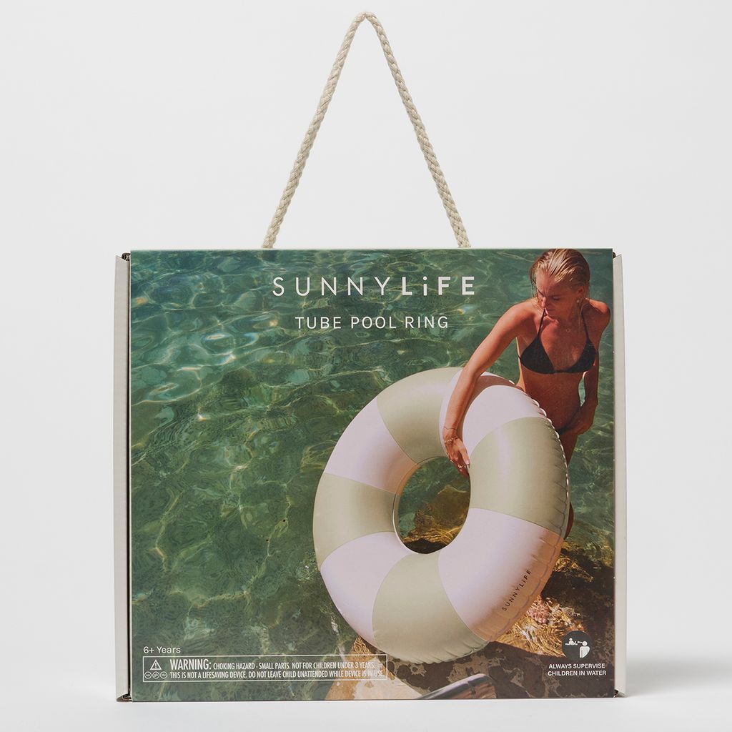 Sunnylife Poolring The Vacay Soft Olive Stripe