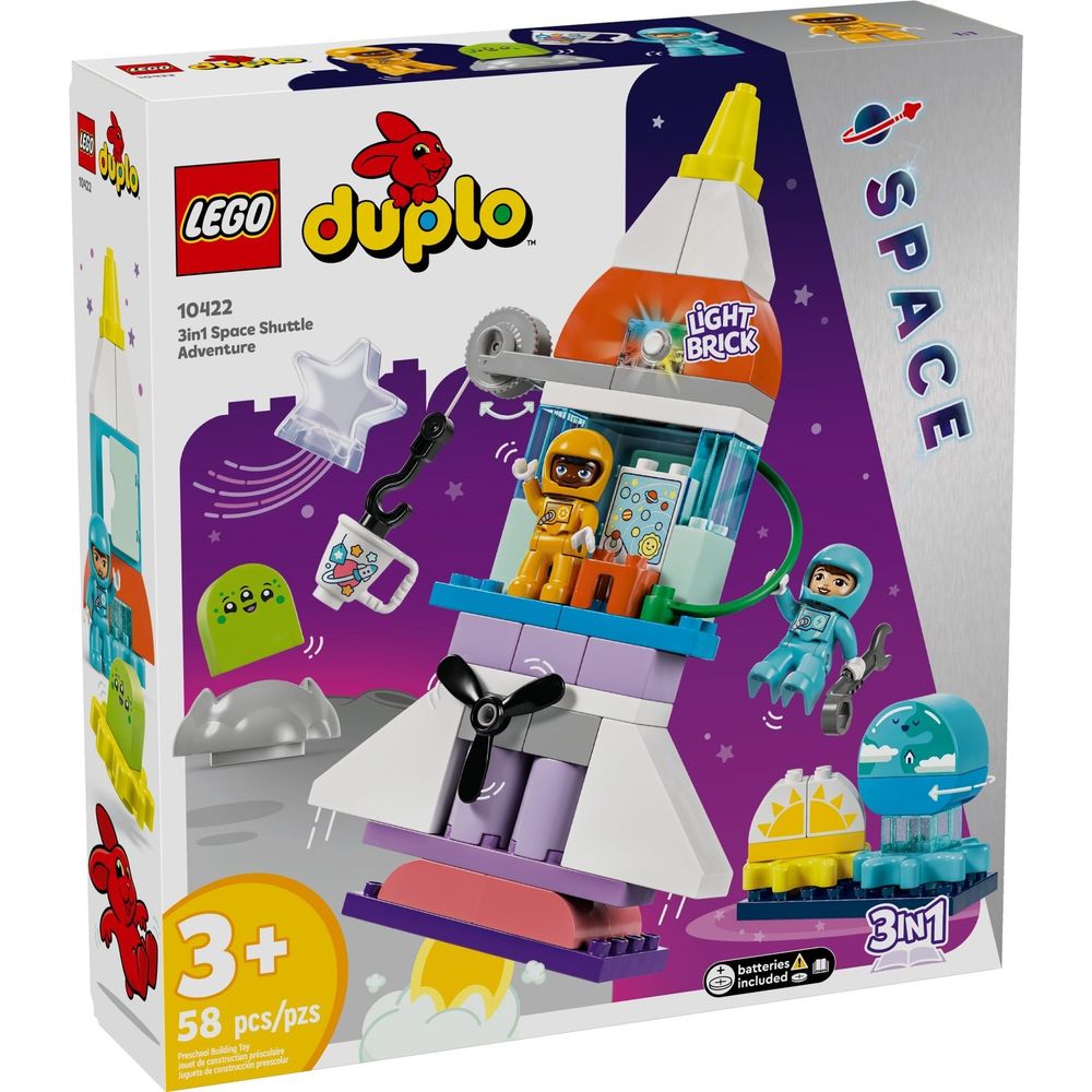 LEGO Duplo 3-in-1-Spaceshuttle für viele Abenteuer 10422