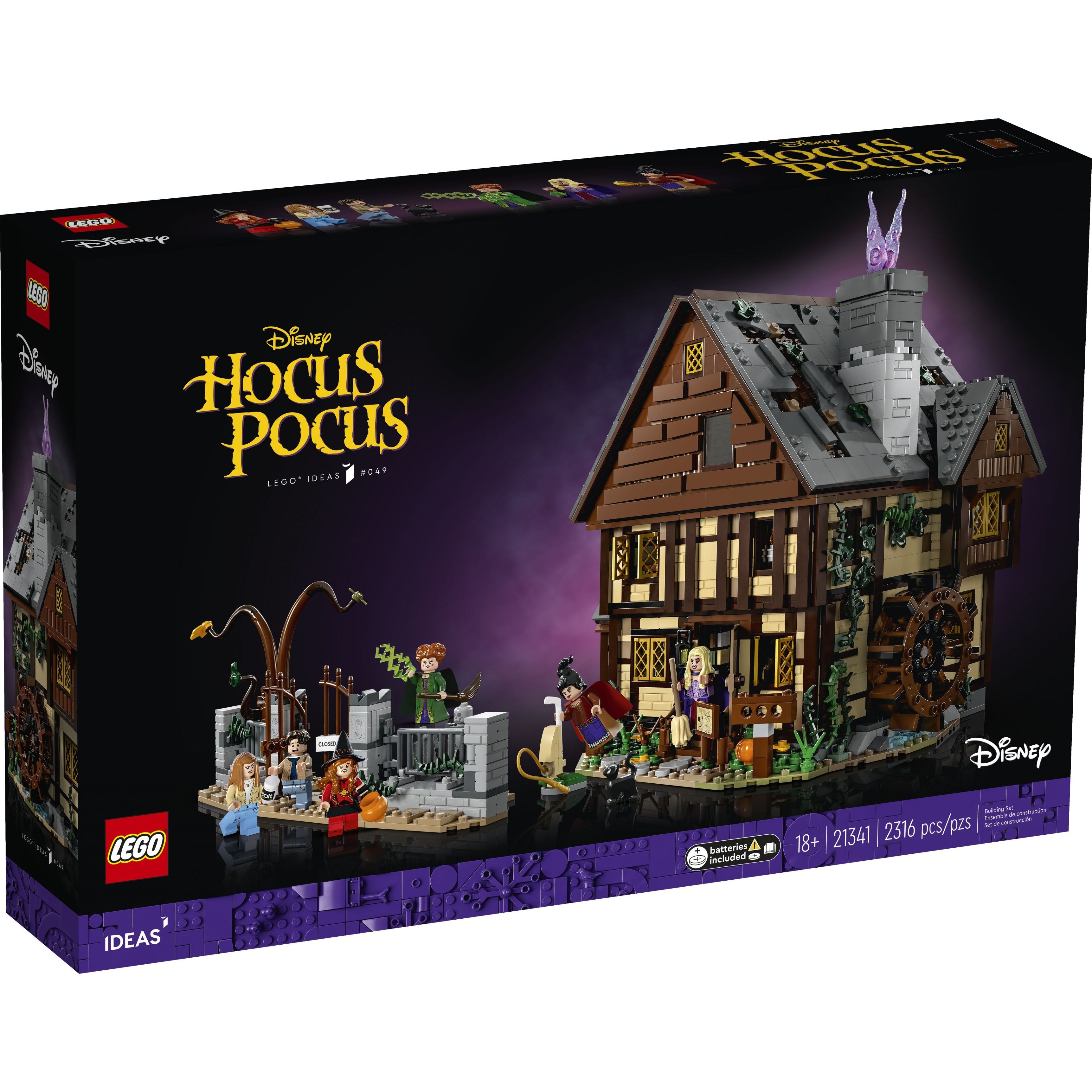 LEGO Ideas Disney Hocus Pocus: Das Hexenhaus der Sanderson-Schwestern 21341