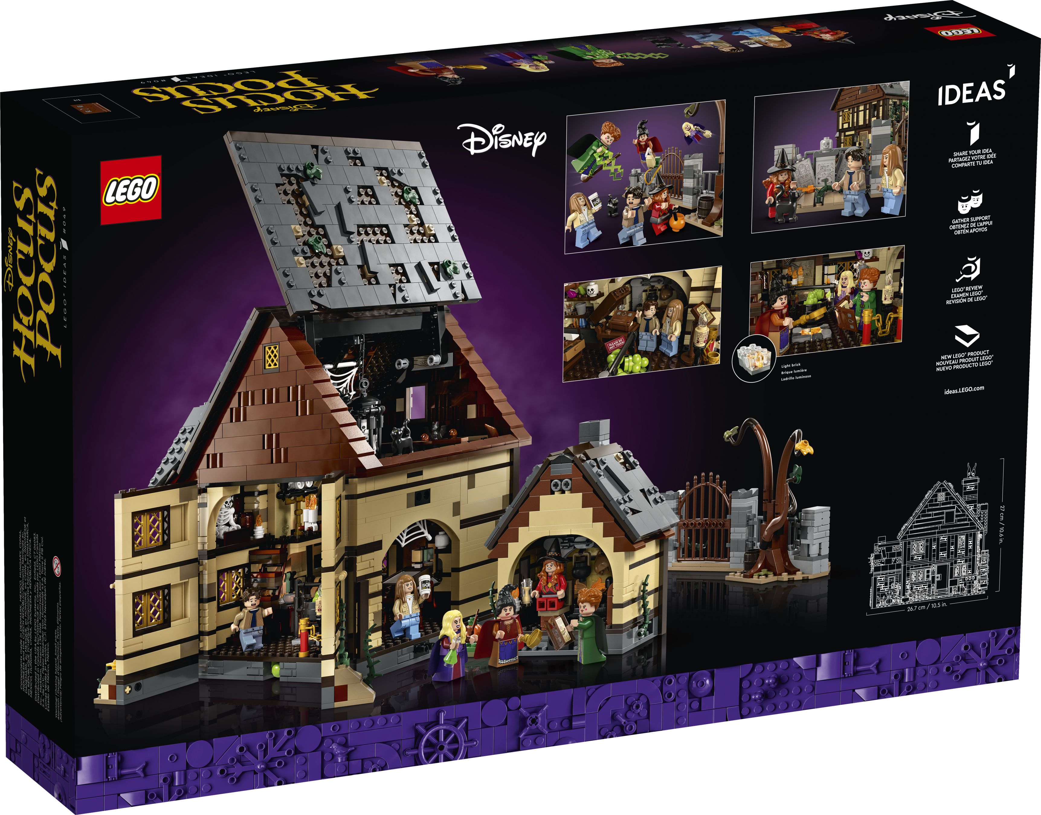 LEGO Ideas Disney Hocus Pocus: Das Hexenhaus der Sanderson-Schwestern 21341
