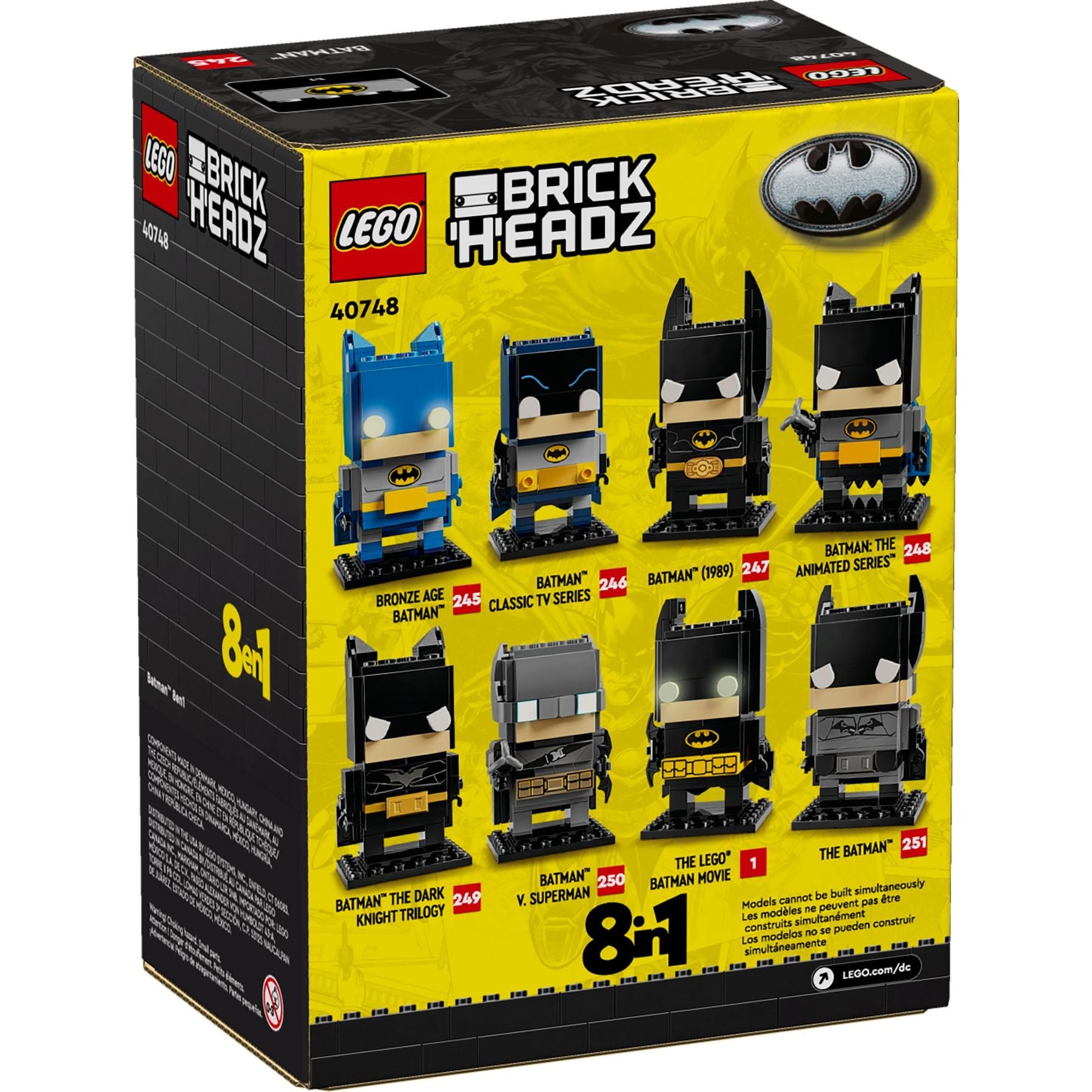 LEGO Brickheadz Batman 8-in-1-Figur 40748