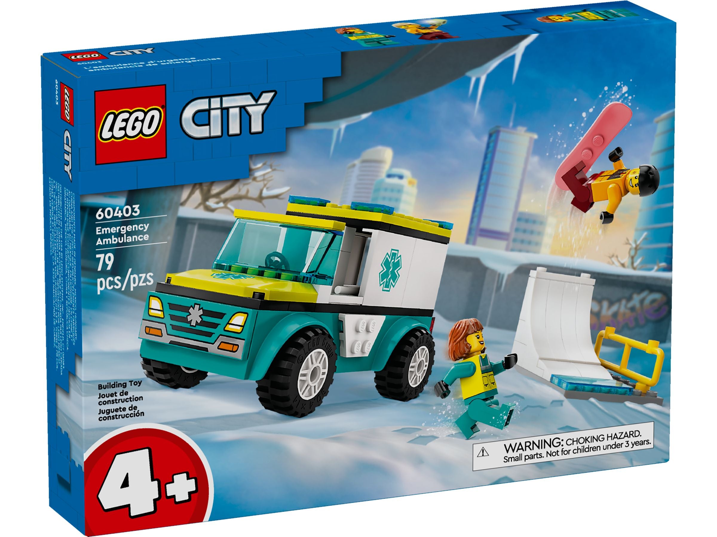 LEGO City Rettungswagen und Snowboarder 60403