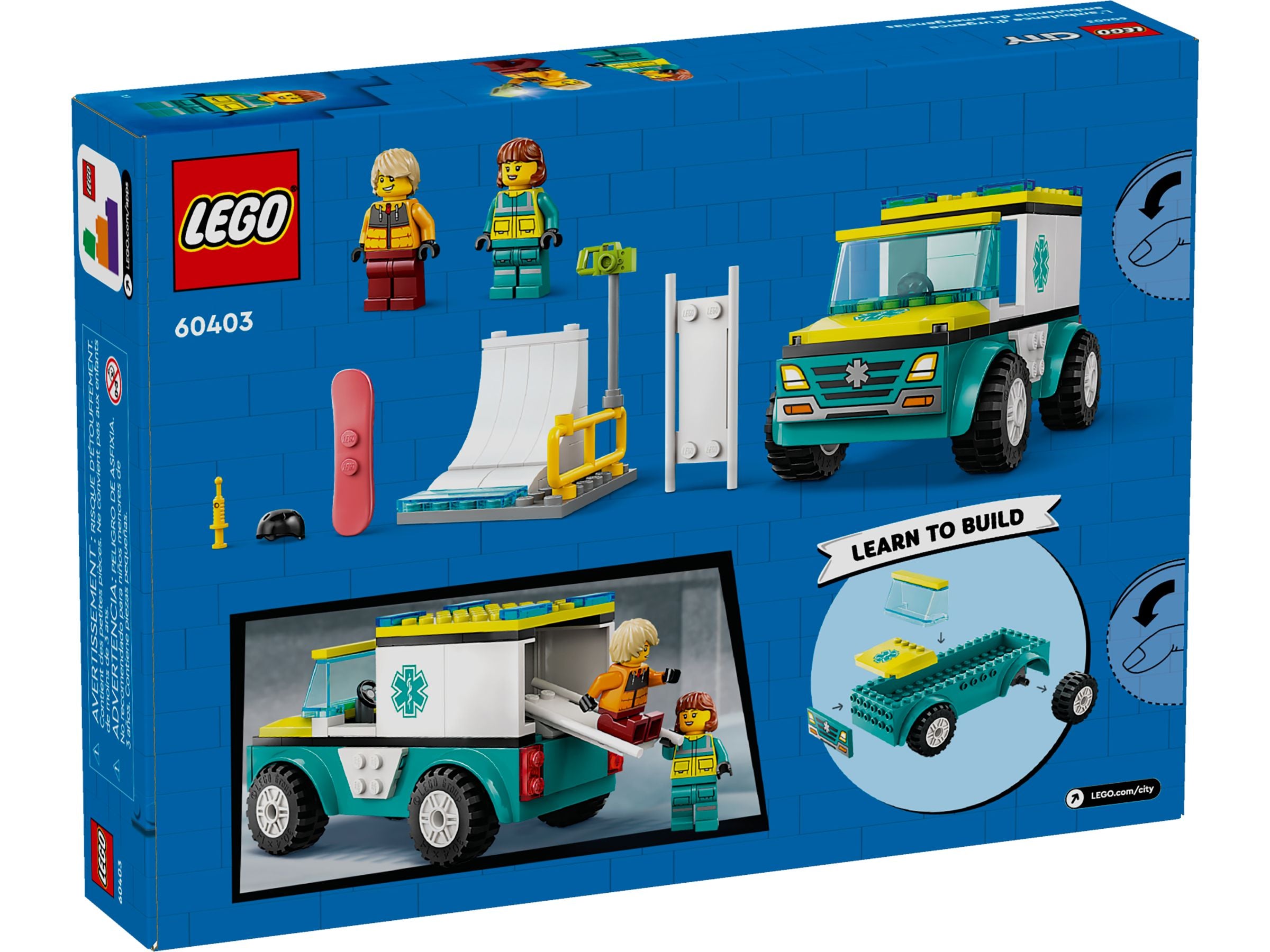 LEGO City Rettungswagen und Snowboarder 60403