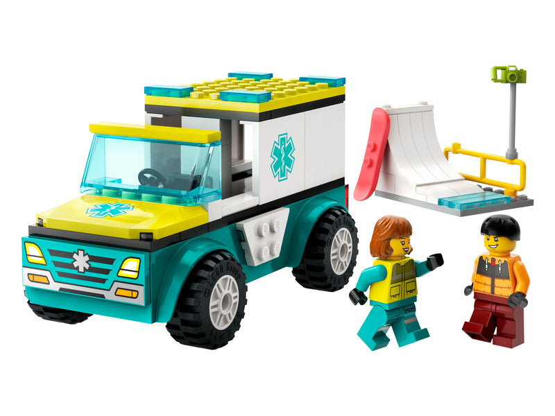 LEGO City Rettungswagen und Snowboarder 60403