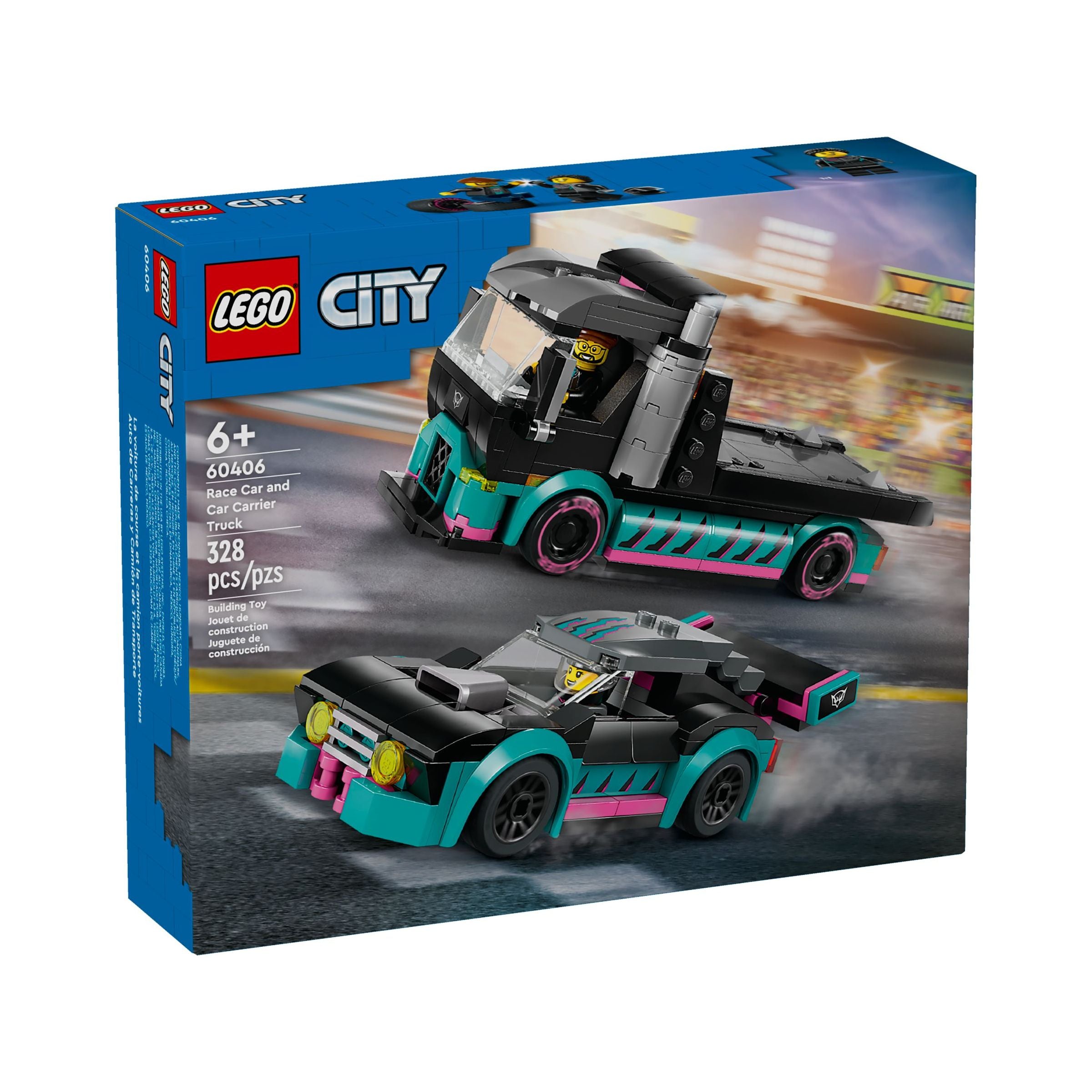 LEGO City Autotransporter mit Rennwagen 60406