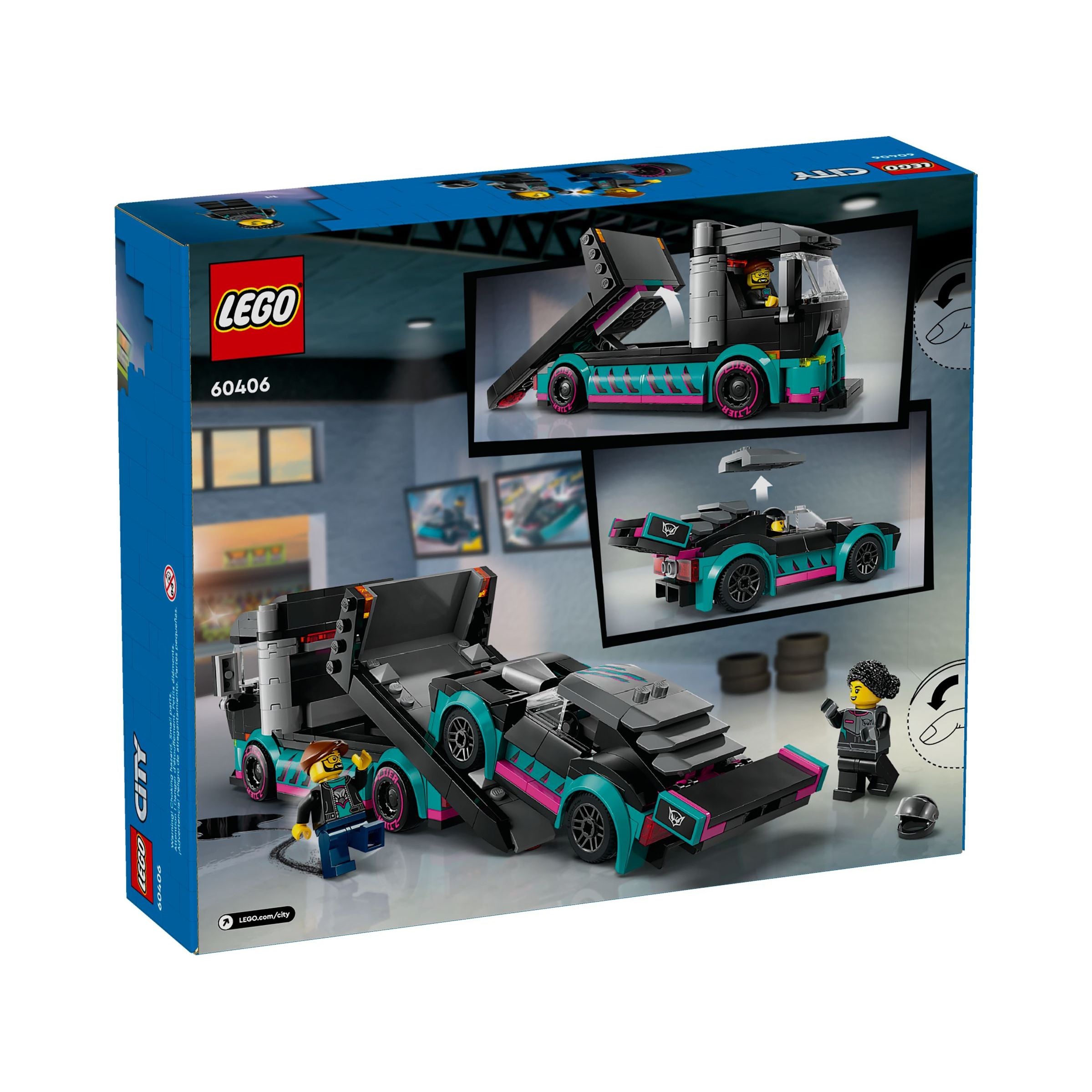 LEGO City Autotransporter mit Rennwagen 60406