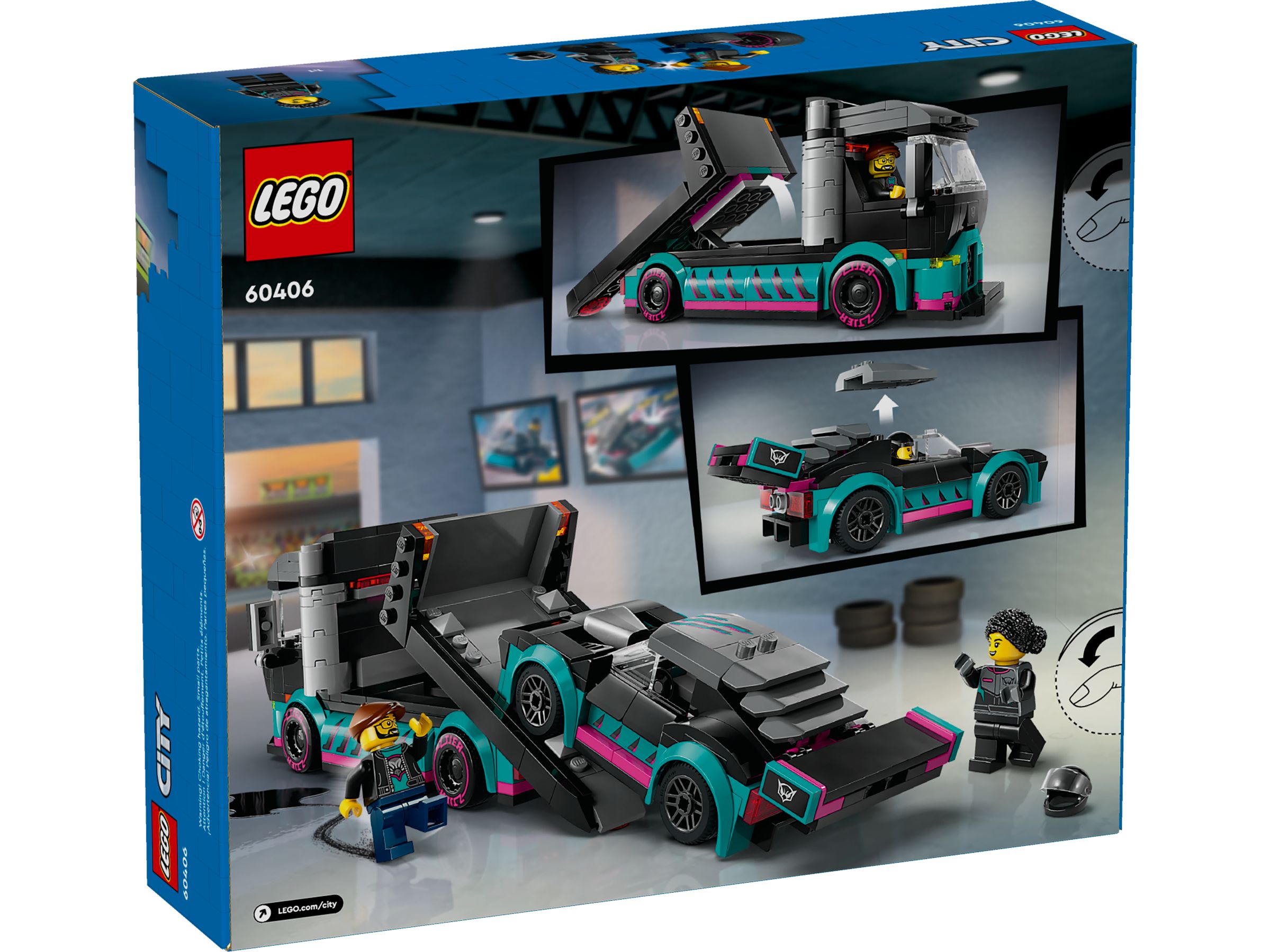 LEGO City Autotransporter mit Rennwagen 60406