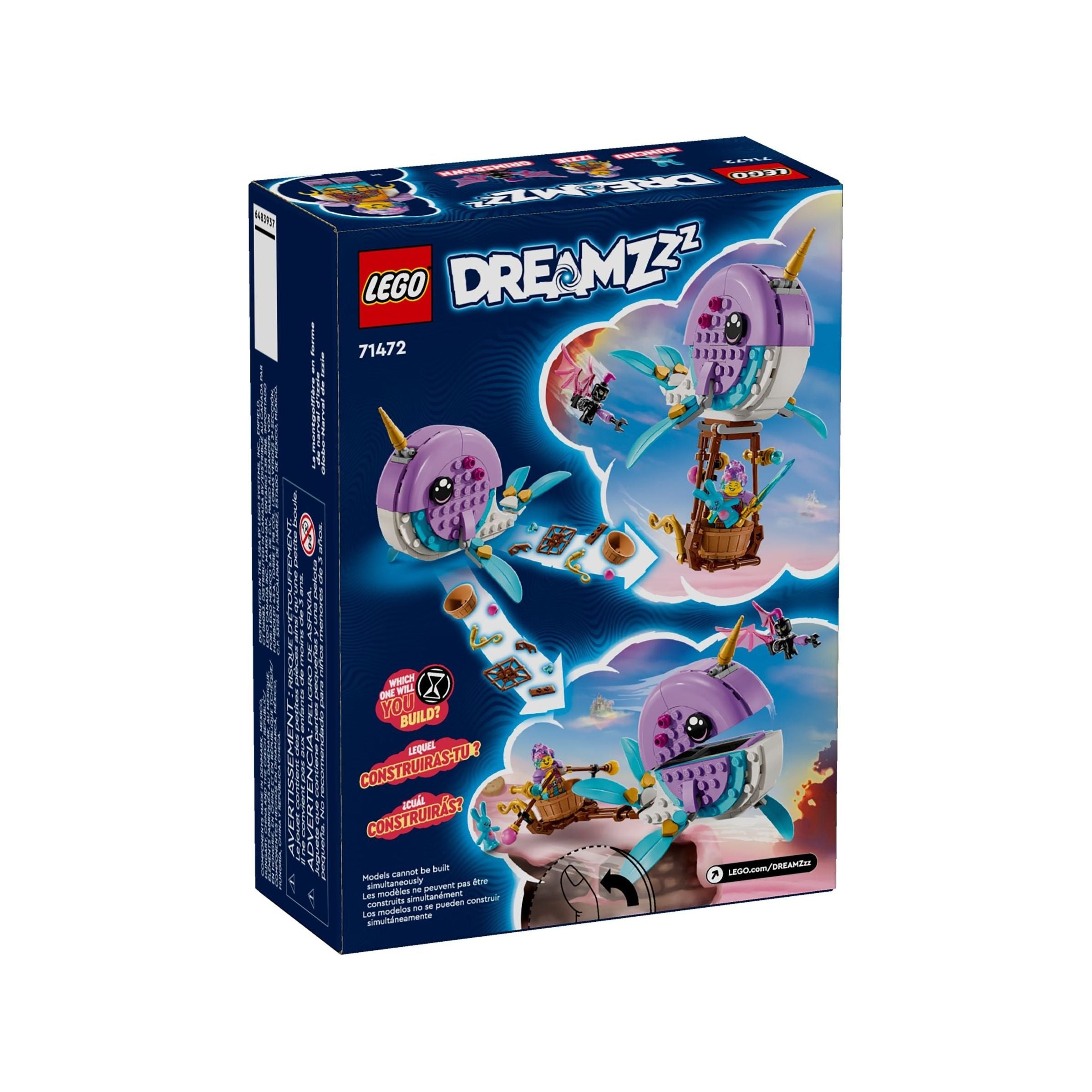 LEGO DreamZzz Izzies Narwal-Heissluftballon 71472