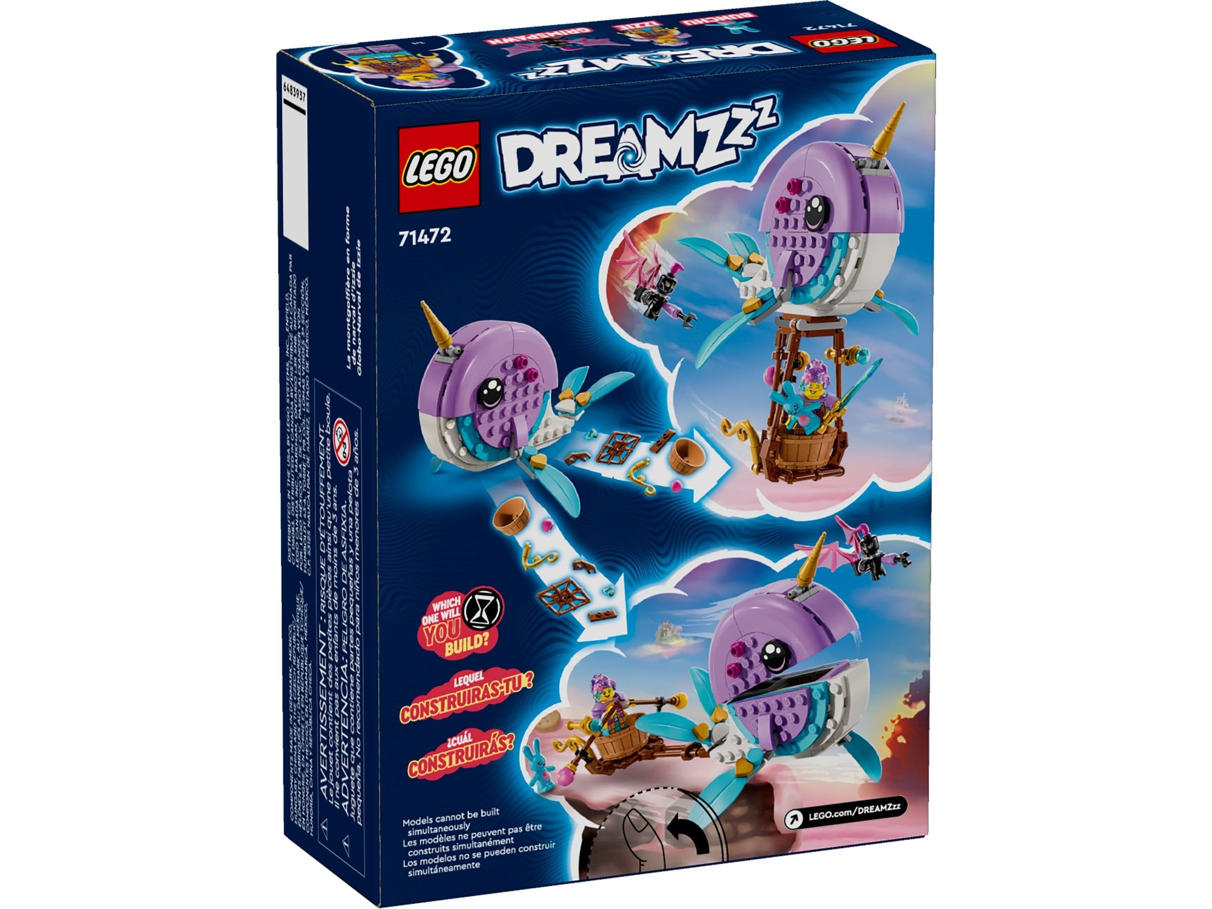 LEGO DreamZzz Izzies Narwal-Heissluftballon 71472