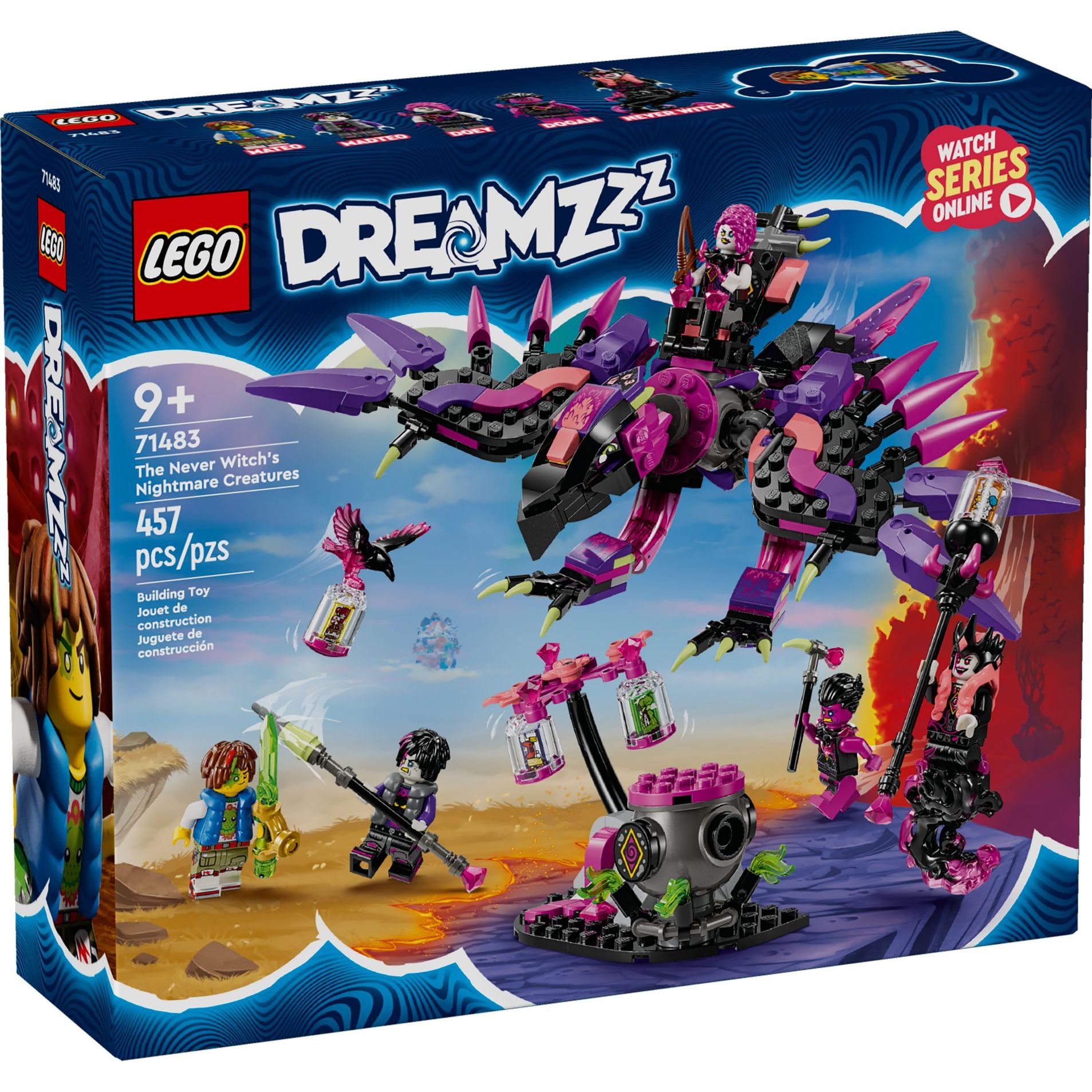 LEGO DreamZzz Die Albtraumkreaturen der Nimmerhexe 71483