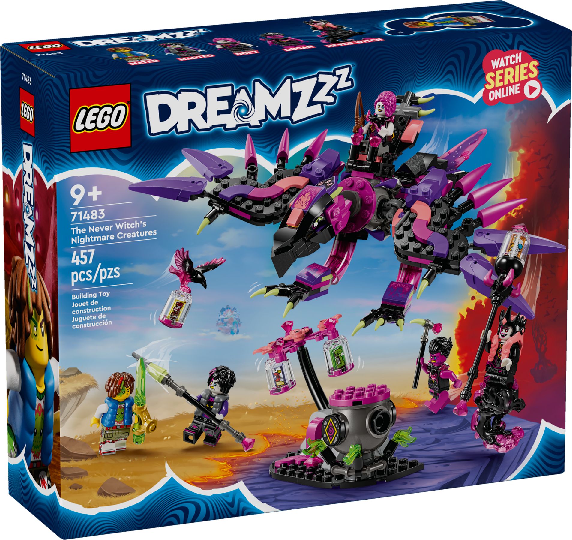 LEGO DreamZzz Die Albtraumkreaturen der Nimmerhexe 71483