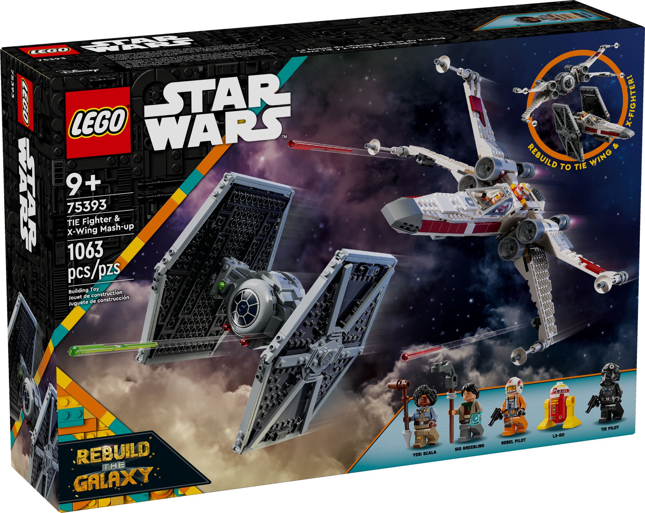LEGO Star Wars TIE Fighter & X-Wing 75393