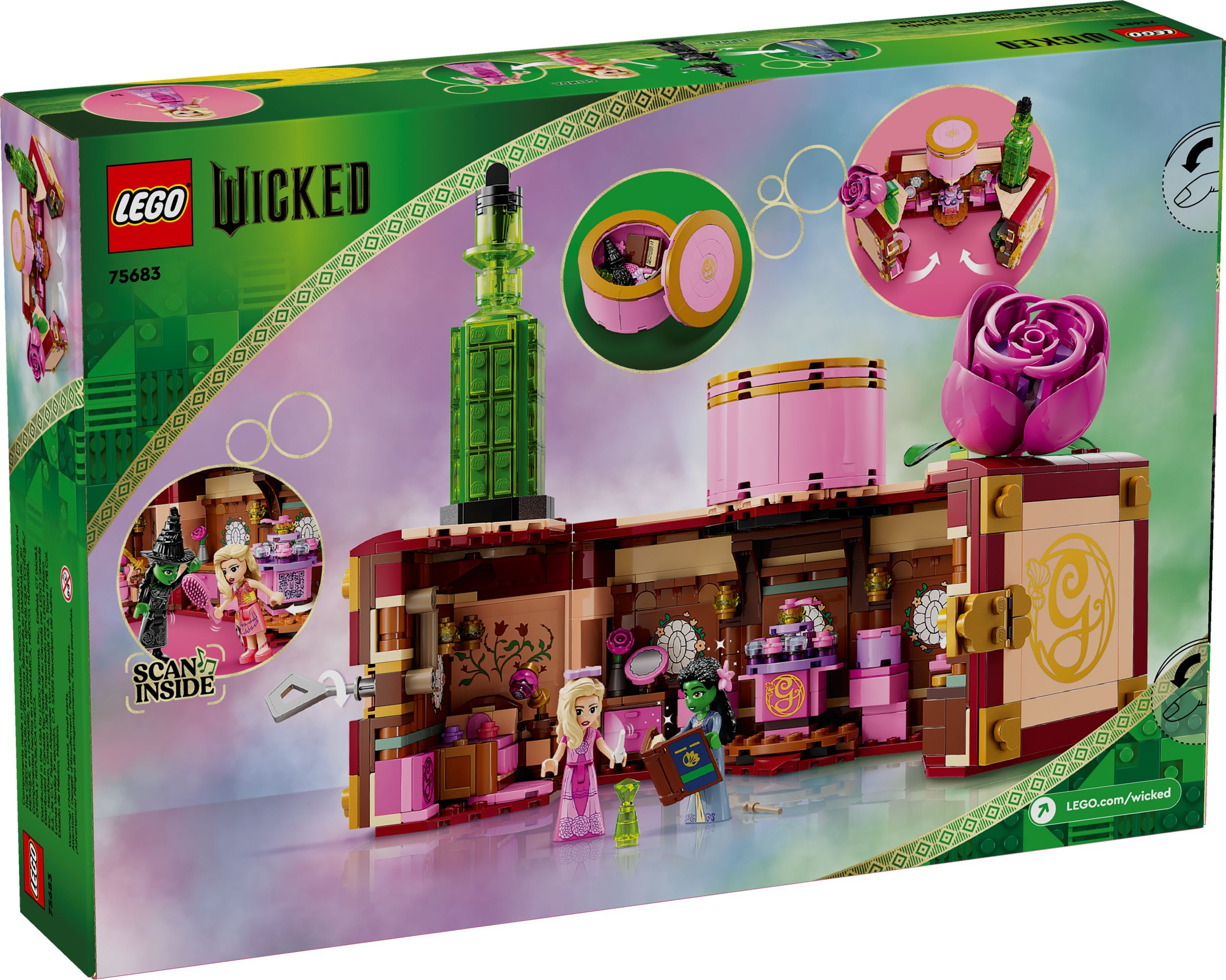 LEGO Wicked Glindas und Elphabas Schlafsaal 75683
