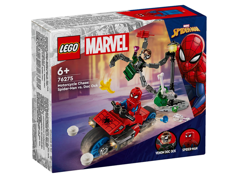 LEGO Marvel Motorrad Verfolgungsjagd: Spider-Man vs. Doc Ock 76275