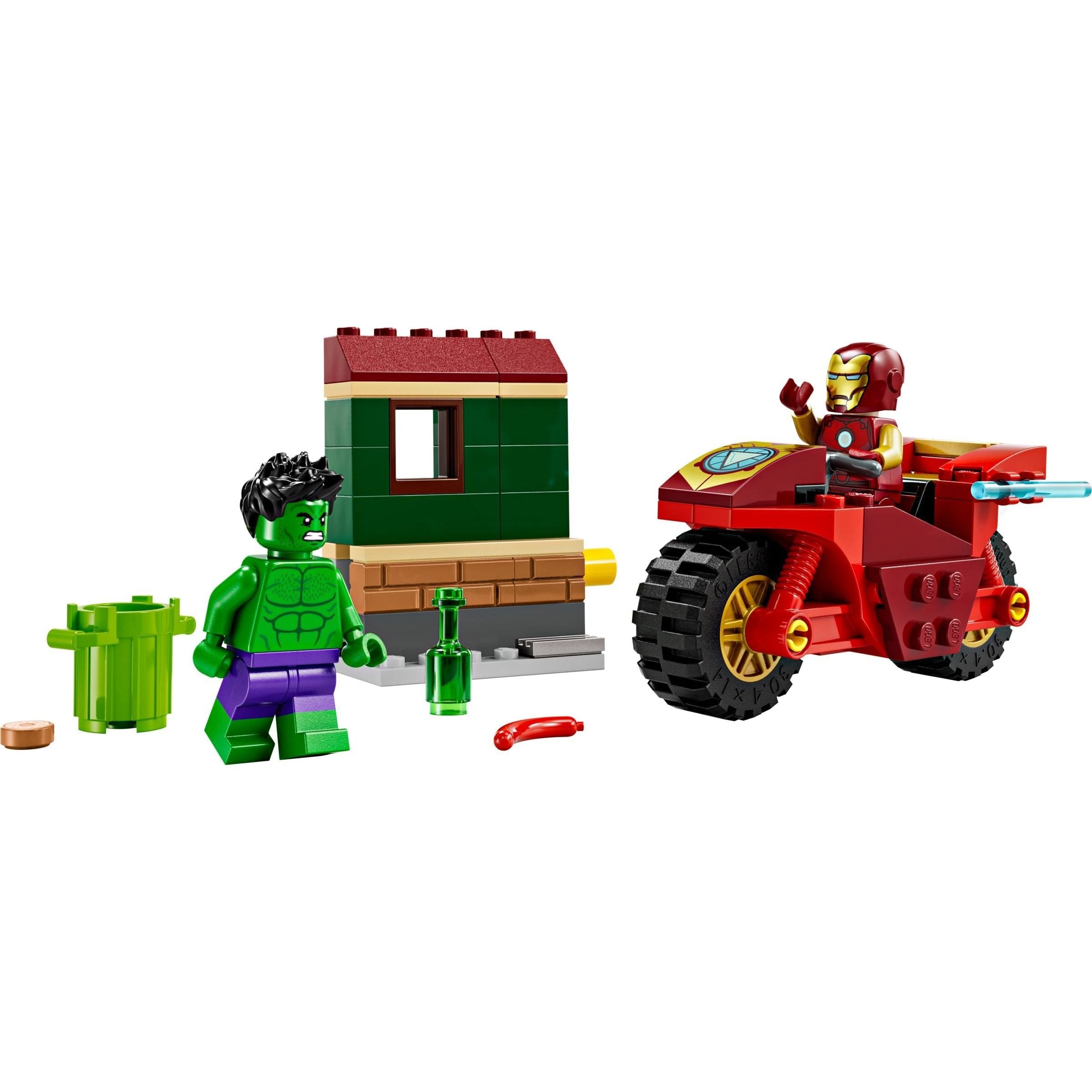 LEGO Marvel Super Heroes Iron Man mit Bike und der Hulk 76287