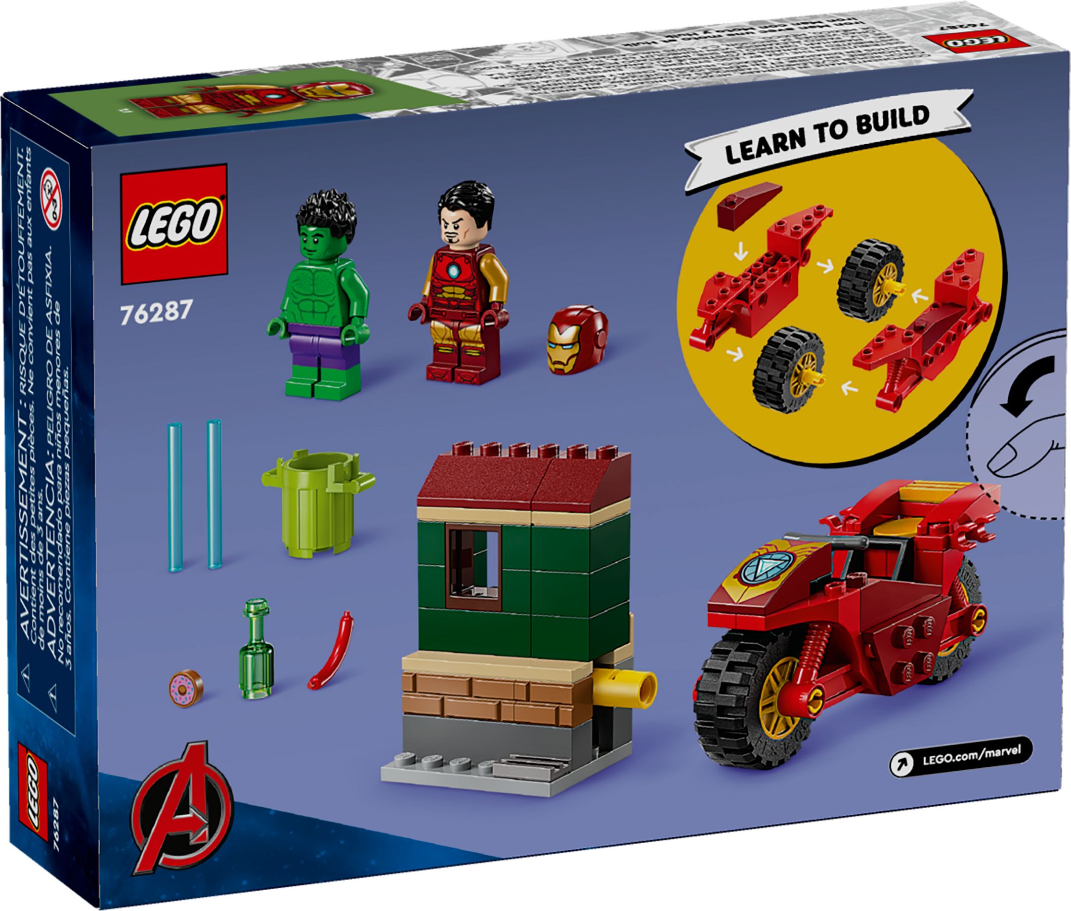 LEGO Marvel Super Heroes Iron Man mit Bike und der Hulk 76287