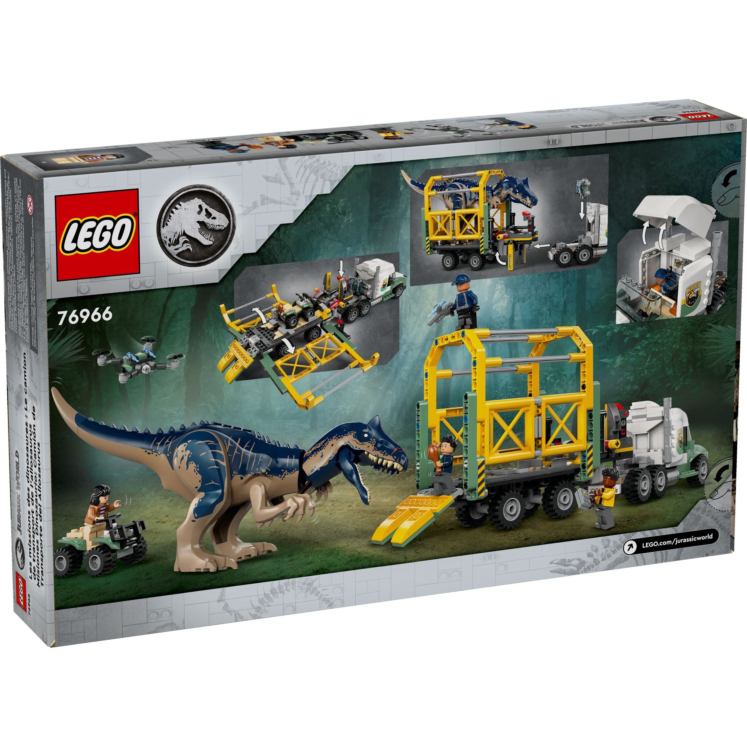 LEGO Jurassic World Allosaurus Transport Truck 76966