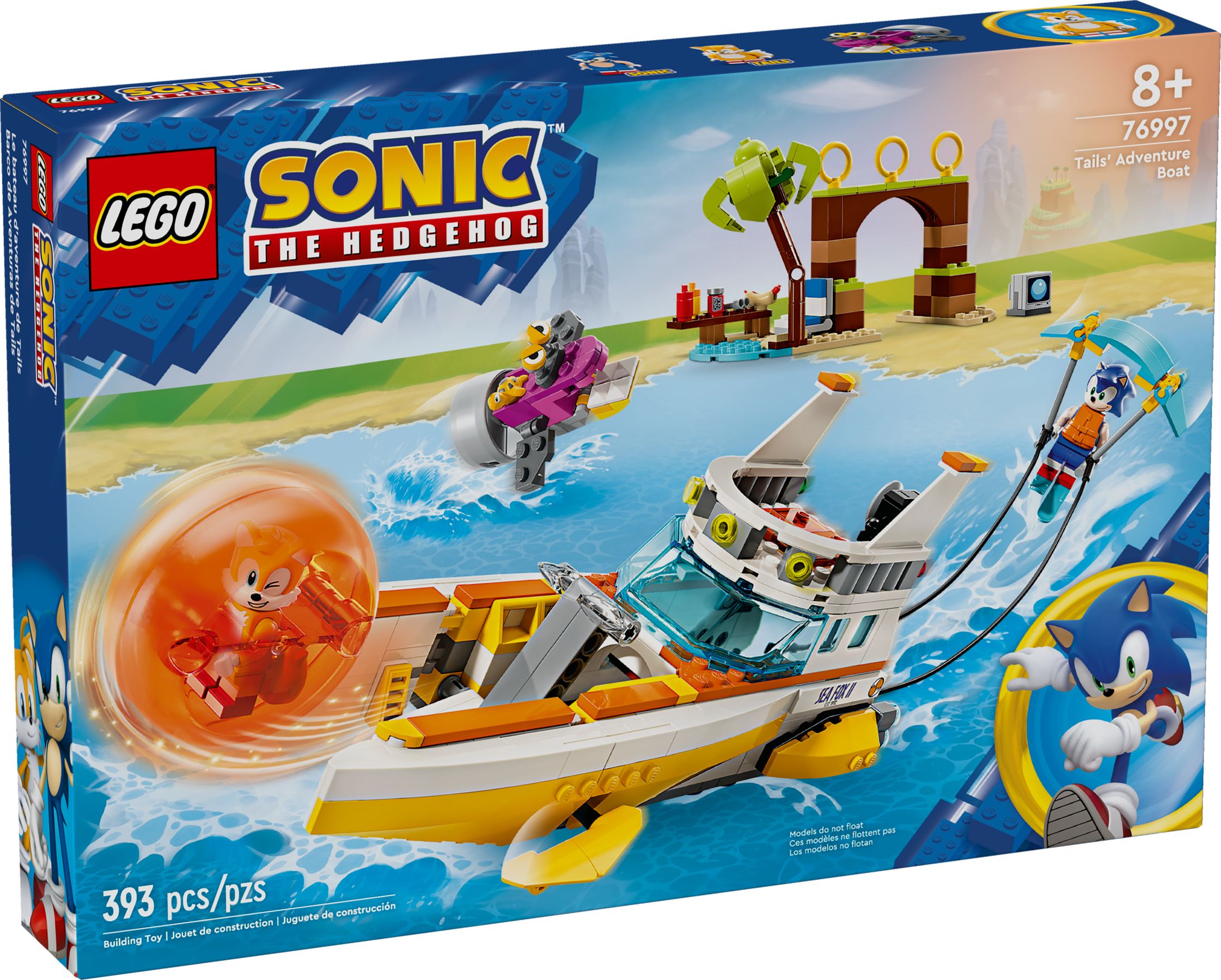 LEGO Sonic the Hedgehog Tails Abenteuerboot 76997
