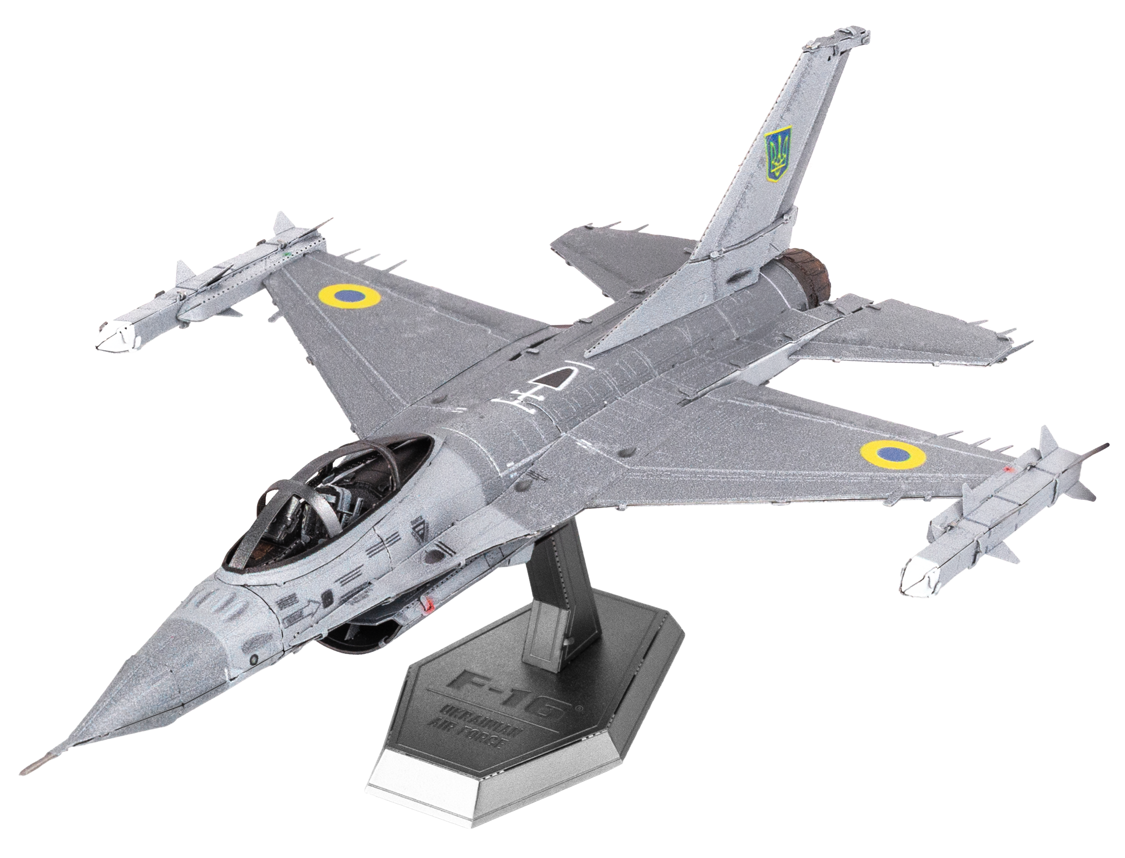 Metal Earth F-16 Fighting Falcon – Ukrainian Air Force – Metall Bausatz