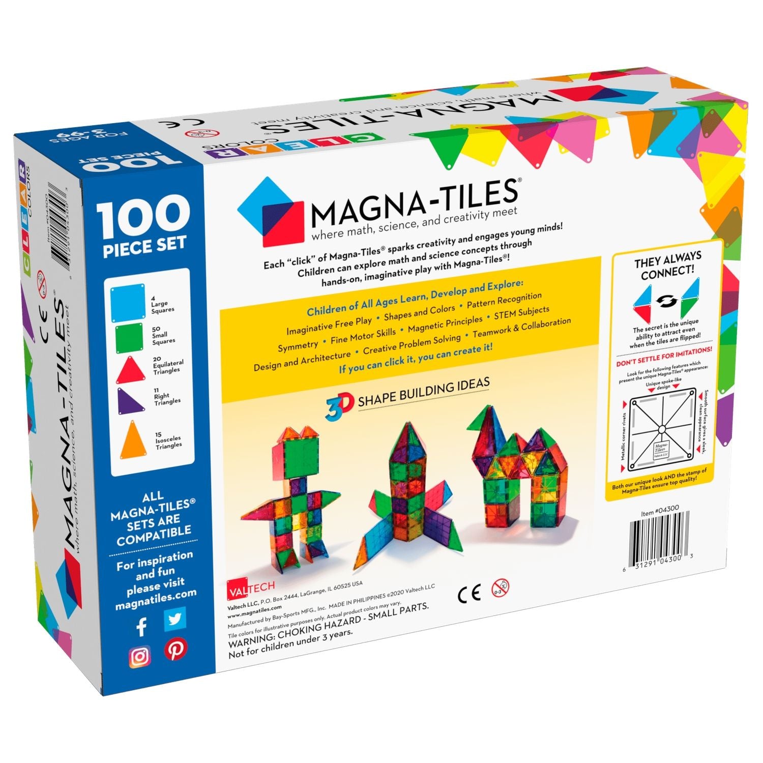 Magna-Tiles® Classic Set (100-teilig)