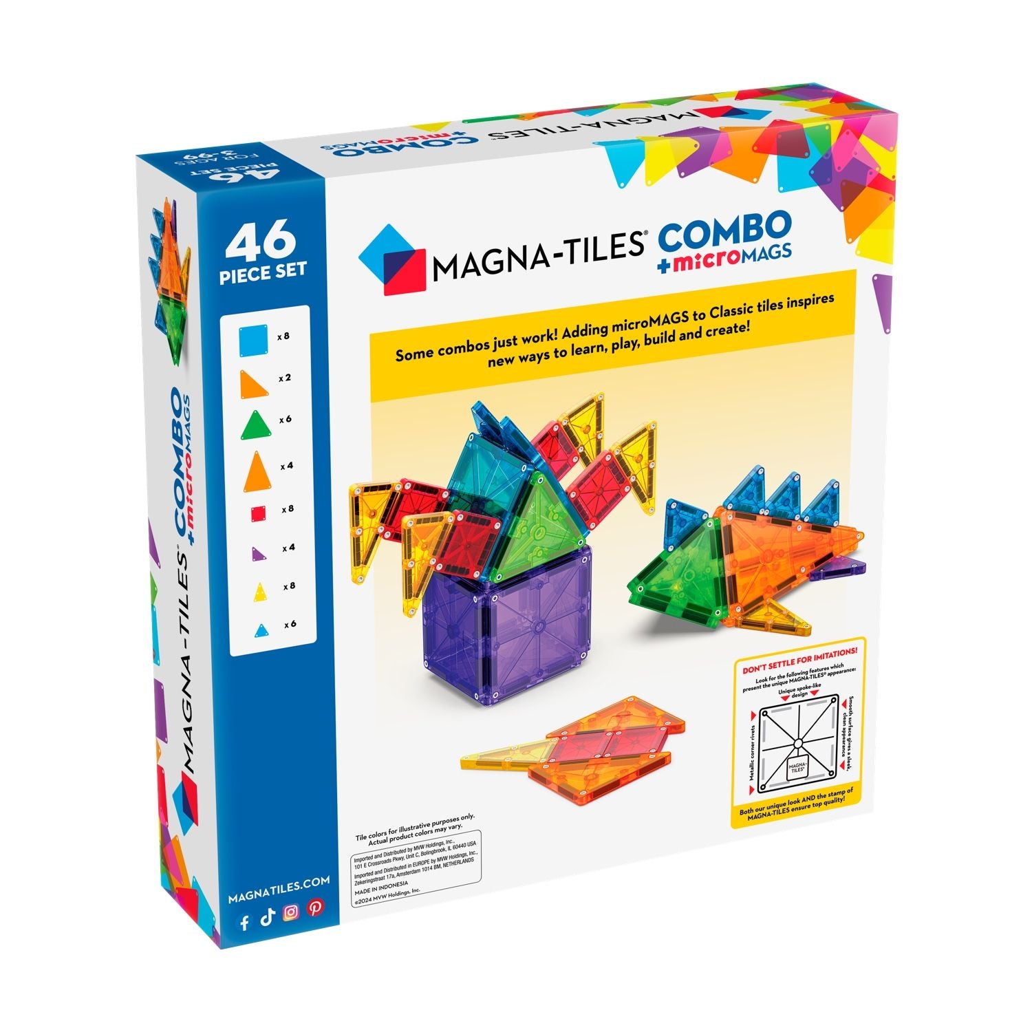 Magna-Tiles® Combo 46-teiliges Set