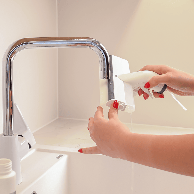 CREaCLEAN Mr. Perfect SPRAY – Teleskopfensterwascher mit Sprühfunktion