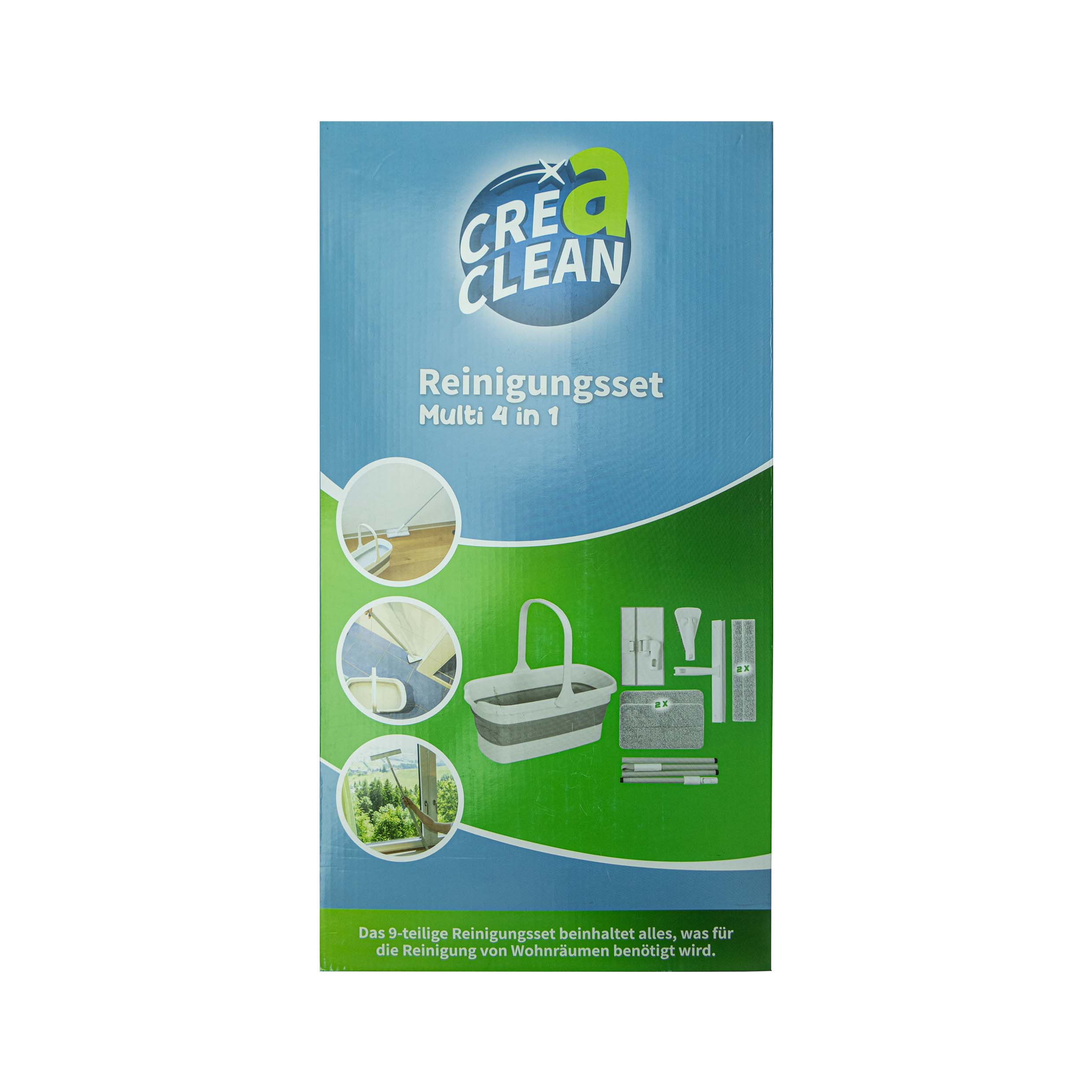 CREACLEAN Reinigungsset 9-teilig, 4 in 1